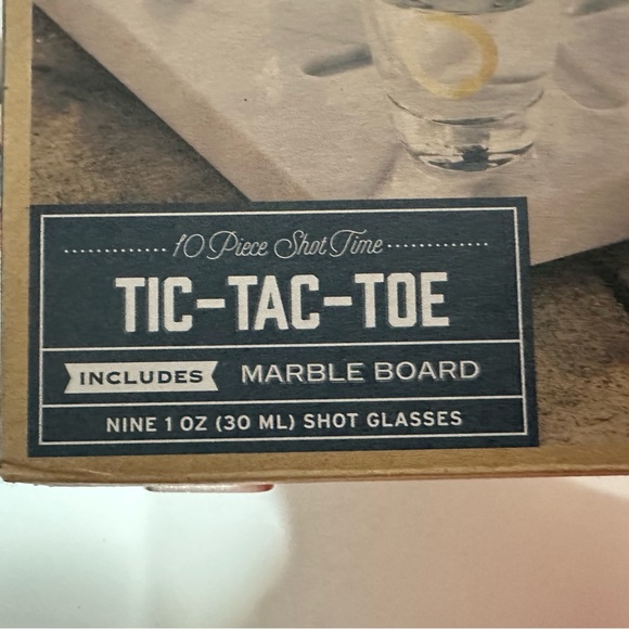 Marble Tic-Tac-Toe Drinking Game - Picture 3 of 5